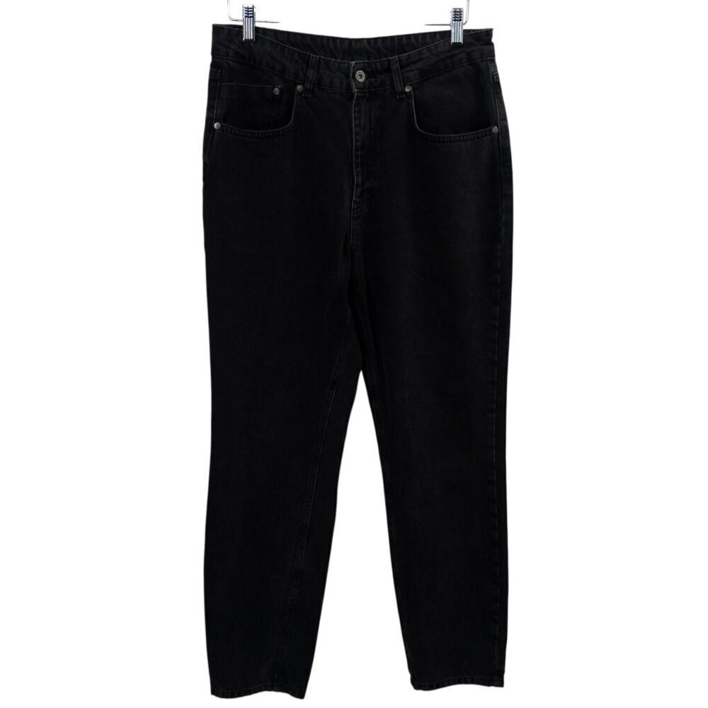 Ragged Priest Straight Leg Distressed Black Jeans Size 32 Denim Destroyed Gray